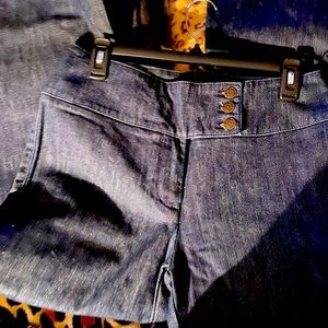 New York & Company high waisted bell bottom denim jeans